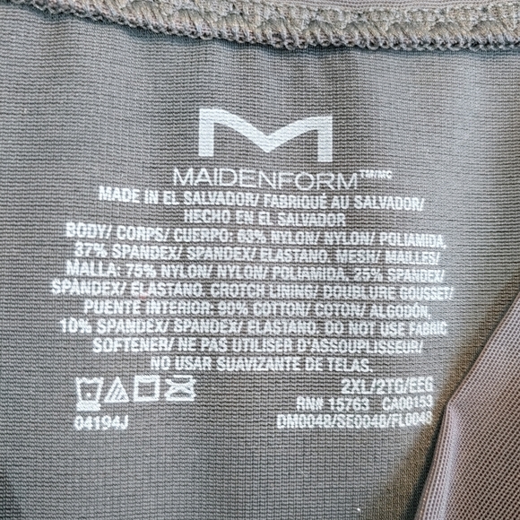 Maidenform Body Shaper Open Bust Wear-Your-Own-Bra Firm Control Shapewear Sz 2XL - Picture 6 of 10